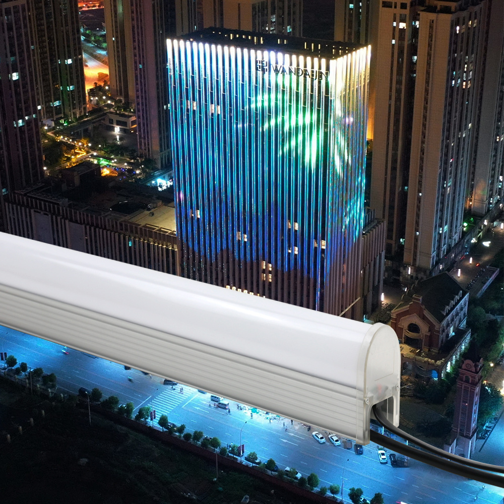 Facade Landscape Building Lighting 24V 8 16 Pixels Outdoor Waterproof Digital Tube Ip65 Ip68 DMX Rgbw RGB LED Linear Wall Washer