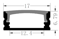 Encastre Perfil de aluminio 12mm 15mm Width LED Drywall Plaster  Profile Diffuser U Channel LED Aluminum Profile Light