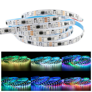 5m 10m 30m Roll 5050 2835 Flexible 24v Dmx 12v Addressable Rgbw Rgbic Smd Ws2811 Ws2812b Tiras Rgb Luces Smart Led Strip Light