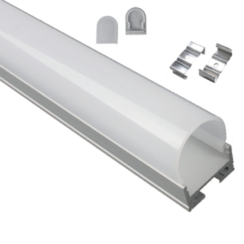 24 x 15mm Aluminum LED Profile for LED Rigid Strip Lighting with Ceiling or Wall Mounting