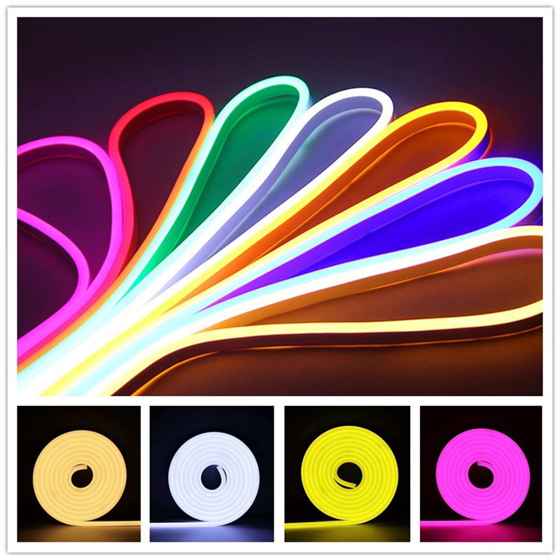 Color Changing Tira Led Outdoor Waterproof Led Strip Light Ip68 Led Neon Rope Light Flexible Neon Flex 12v 24v