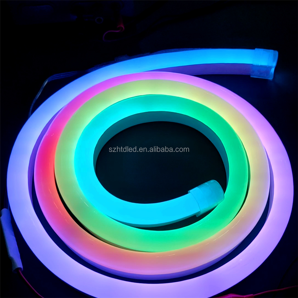 Decoration Wall 24v 12v Spi Dmx Decoration Rgb Silicone Tube Neon Custom Luces Led Strip Tiras Flex Led Neon Lights