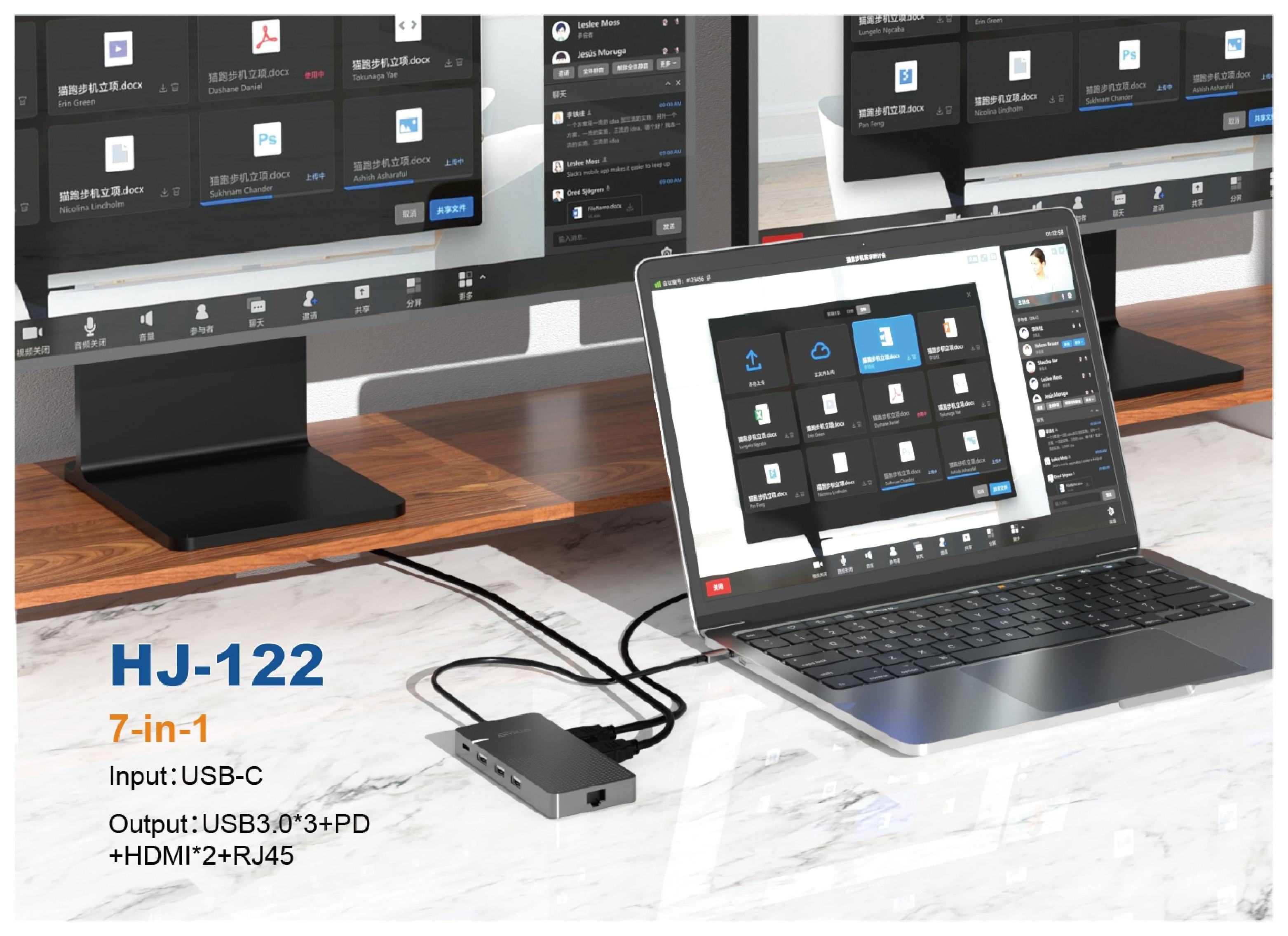 11 in 1 USB C Hub Docking Station USB3.0 Por Hub 3 USB Adapter USB 3.0  Type-C PD 4 in 1 Hub RJ45 Gigabit Ethernet C SD TF | BestSuppliers.com