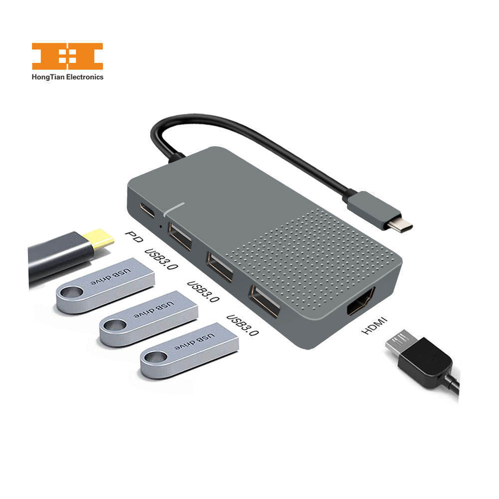 11 in 1 USB C Hub Docking Station USB3.0 Por Hub 3 USB Adapter USB 3.0 Type-C PD 4 in 1 Hub RJ45 Gigabit Ethernet C SD TF