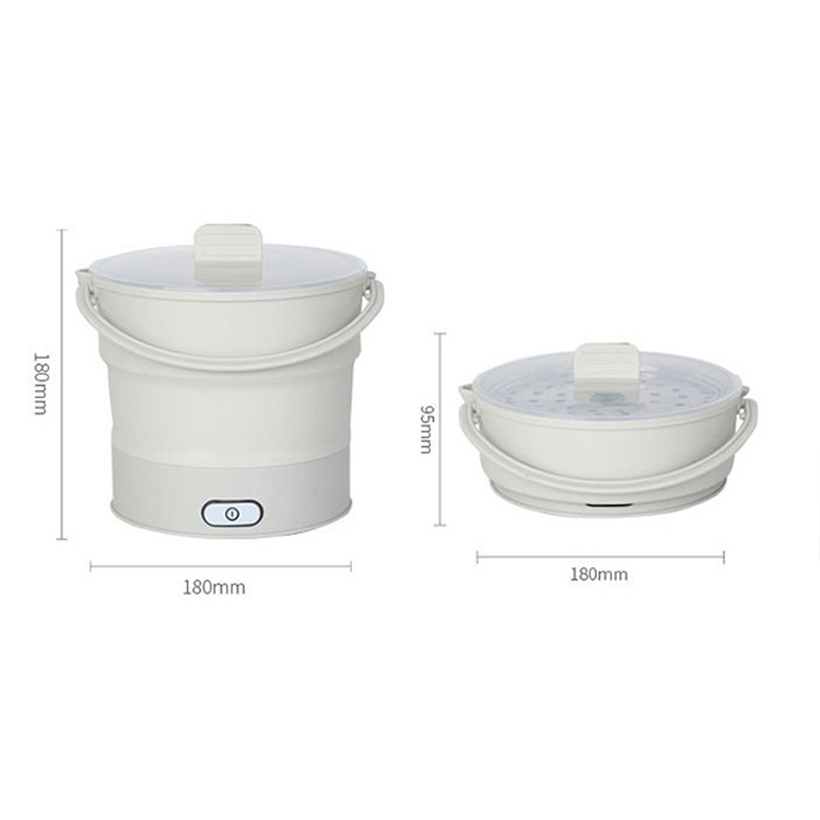 Ultra-lightweight Heat-resistant Portable Cooking Folding Food-grade PP Heating Food Electric Cooker Hotpot