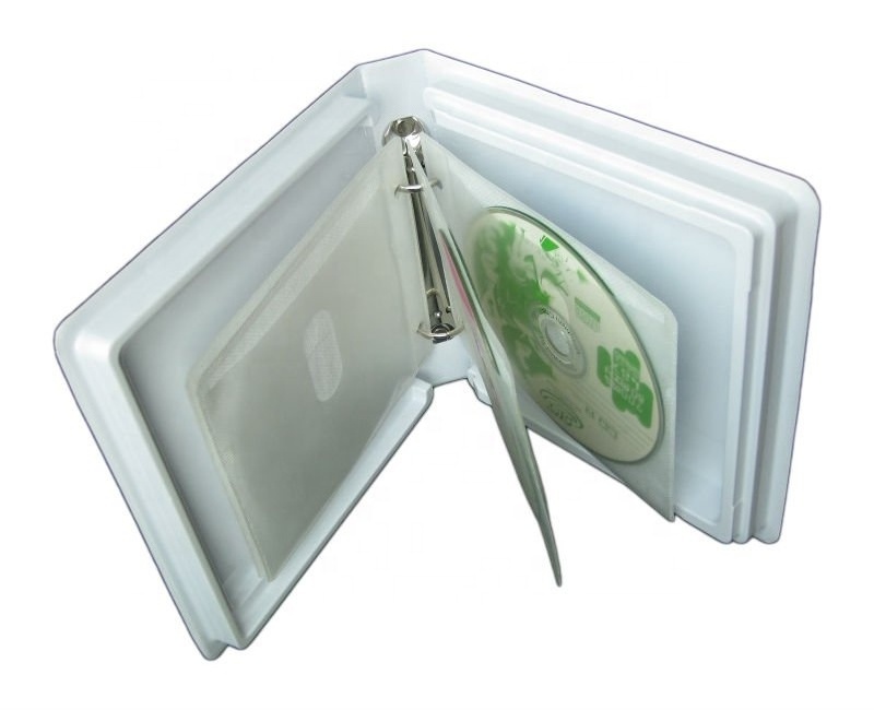 Wholesale  Clear Slim 5mm Single PVC CD DVD Plastic Disc Square Case Box Holder with Cover Film