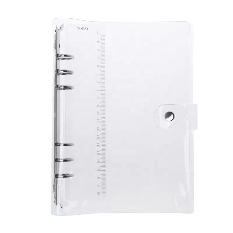 High Quality Custom Personalized PVC Cute Cover Sparkling Quicksand Soft Binder Notebook Cover