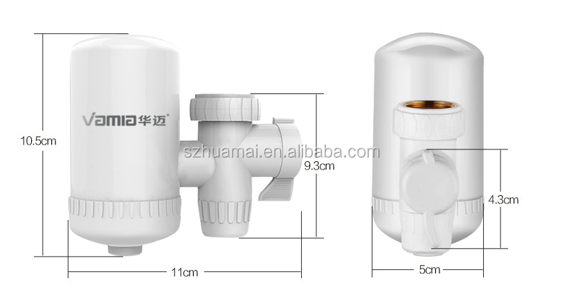 washable ceramic cartridge water filter faucet