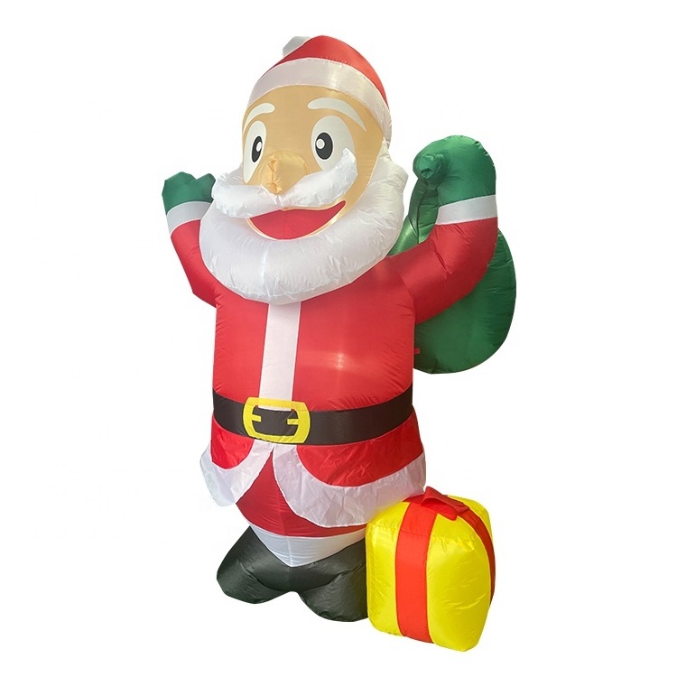 2024 New Inflatable Santa Clause Christmas Inflatables Decoration Build-in LED Blow Up for Christmas Party