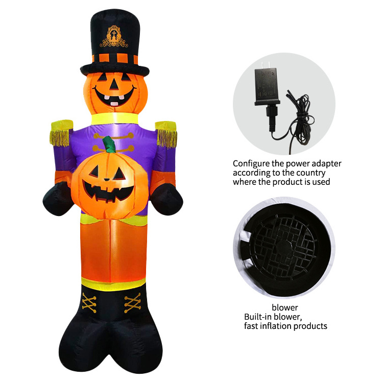 Yard Inflatable Halloween Soldier Model Inflatable Nutcracker Soldier Large Halloween Outdoor Inflatable soldiers