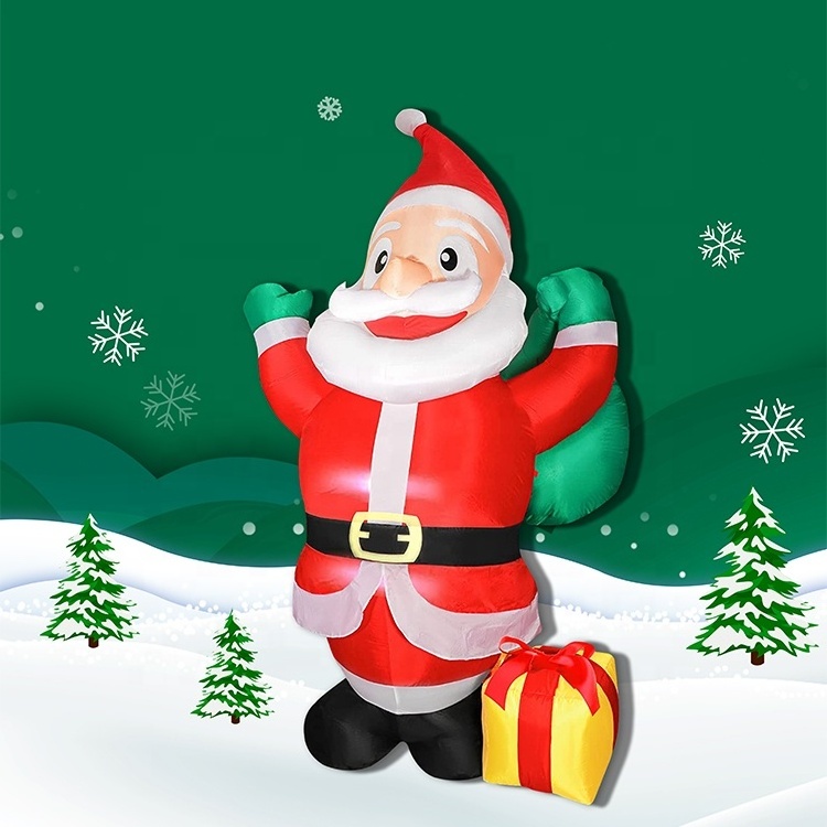 Creative Designs Christmas Decorations Inflatable Santa Claus Blow Up Garden Holiday Inflatable for Outdoor Indoor