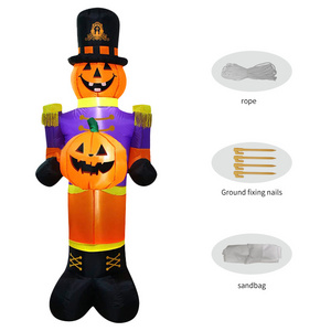 Yard Inflatable Halloween Soldier Model Inflatable Nutcracker Soldier Large Halloween Outdoor Inflatable soldiers