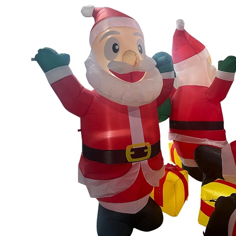 Creative Designs Christmas Decorations Inflatable Santa Claus Blow Up Garden Holiday Inflatable for Outdoor Indoor