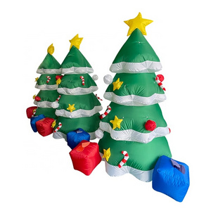 Popular Inflatable Christmas Tree with Light Festival Carnival Decorations for Outdoor Indoor Yard Garden