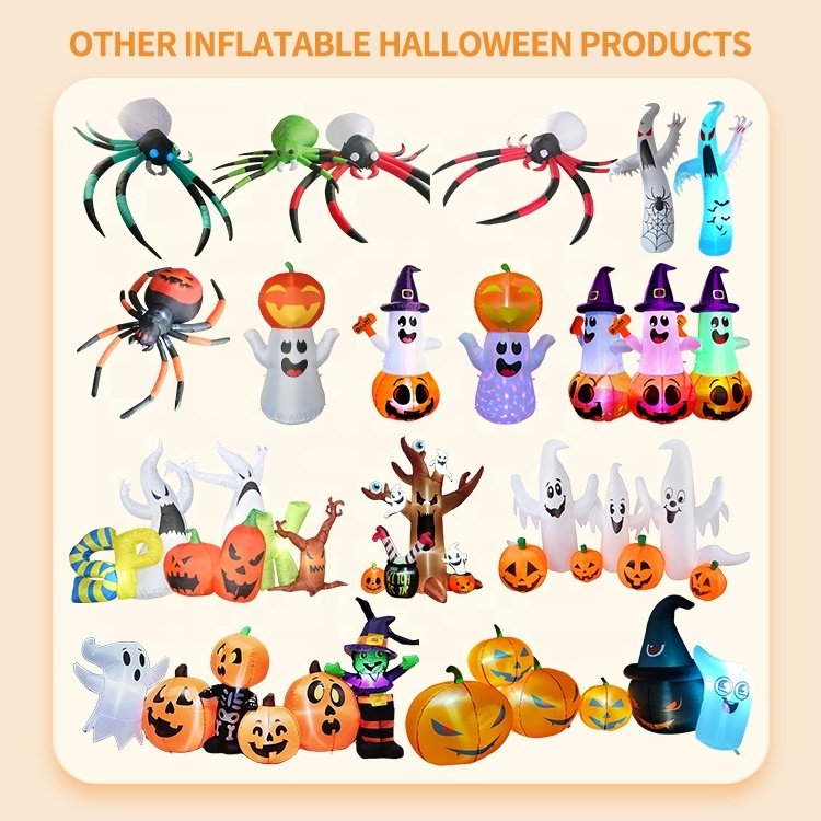 Factory Sales Inflatable Halloween Decorations Outdoor Pumpkin Ghost Halloween Inflatable Pumpkin Decoration