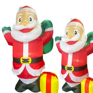 2024 New Inflatable Santa Clause Christmas Inflatables Decoration Build-in LED Blow Up for Christmas Party