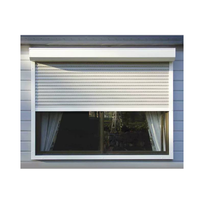 Horizontal fireproof roller shutter aluminum window / roll up storm shutters