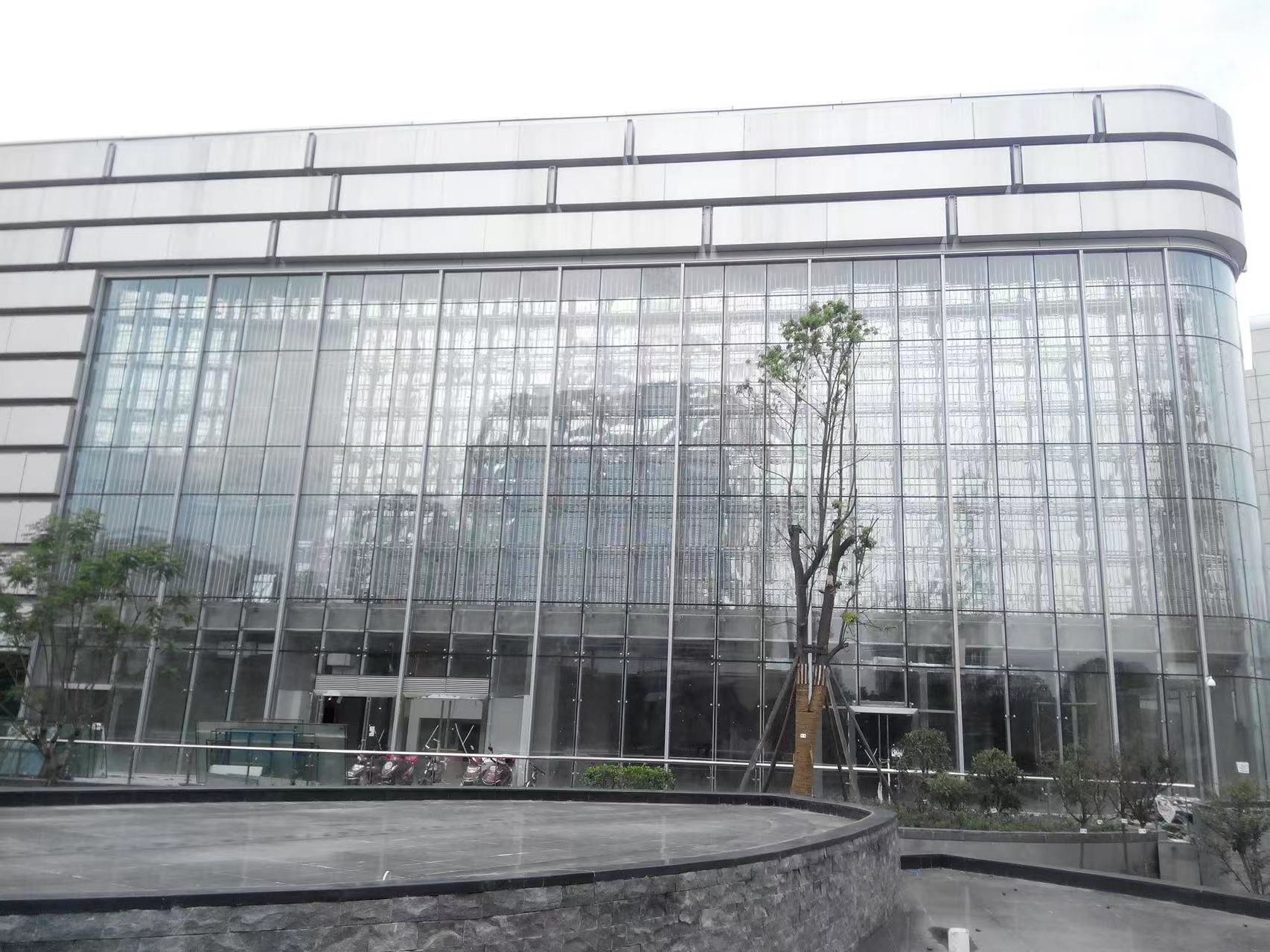 Modern building stainless steel accessories frame less point fixed facade glass spider curtain walls