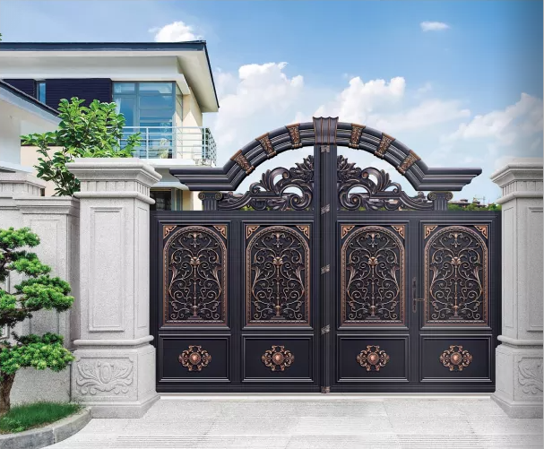 High Quality Electric Villa Double Iron Swing Gate