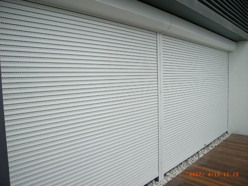 Customized Aluminium Door Accessories Roller Shutter 55mm Aluminum Roller Shutter Slat Sale Custom White Window Horizontal Track