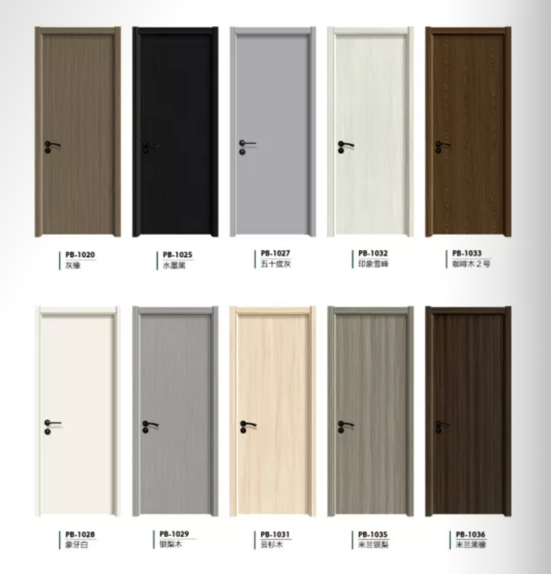 Fire rated wooden internal room doors