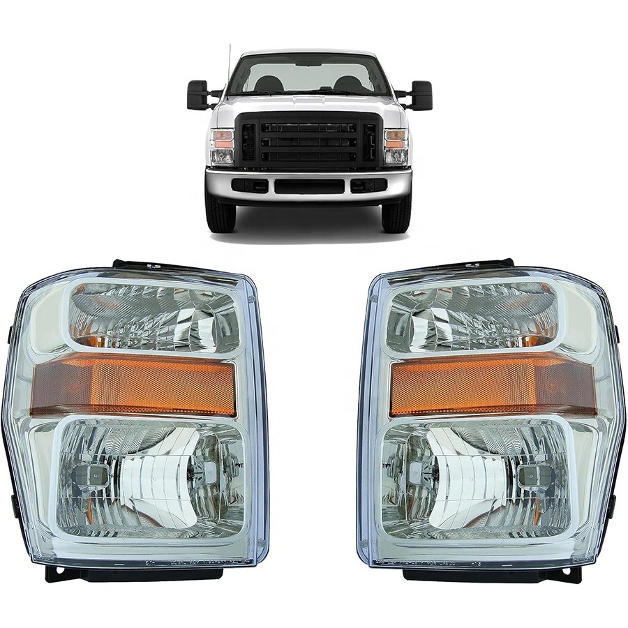 Car Accessories Frontlight Headlights Assembly 7C3Z13008BA 7C3Z13008AA For Ford F-250 F-350 F-450 2008-2010