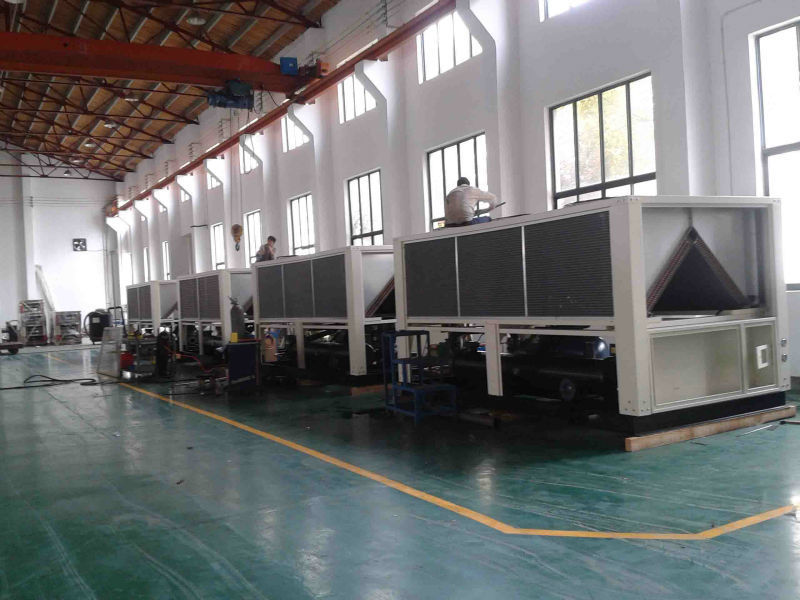 High efficiency and energy-saving  Air Cooled screw /scroll type Water Chiller  plastic injection mould/ PE and PVCextruder line