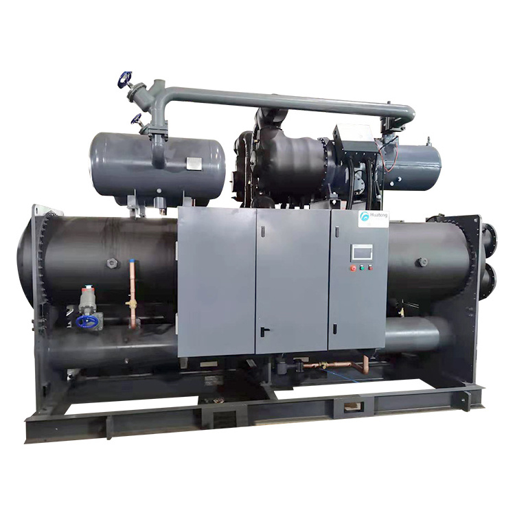 Industrial Water Cooling screw type Chiller Machine / Industrial Water Cooled Chiller for Concrete Batching Plant