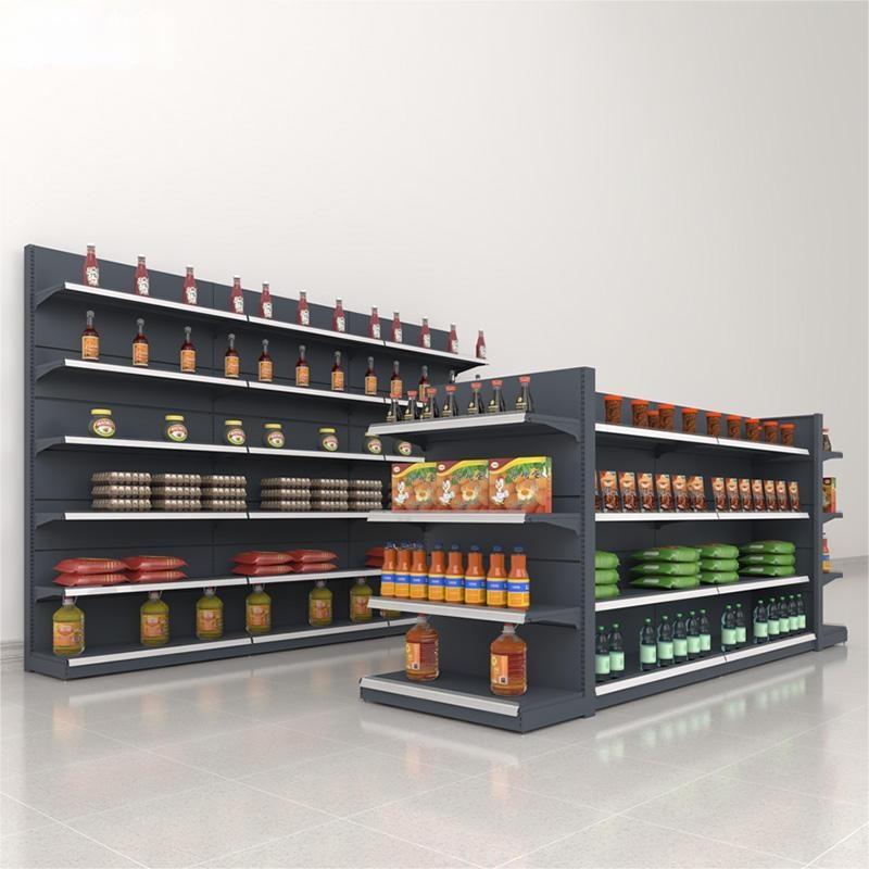 Oem Heavy Duty Store Display Racks /Gondola Shelving / Supermarket Metallic Shelves