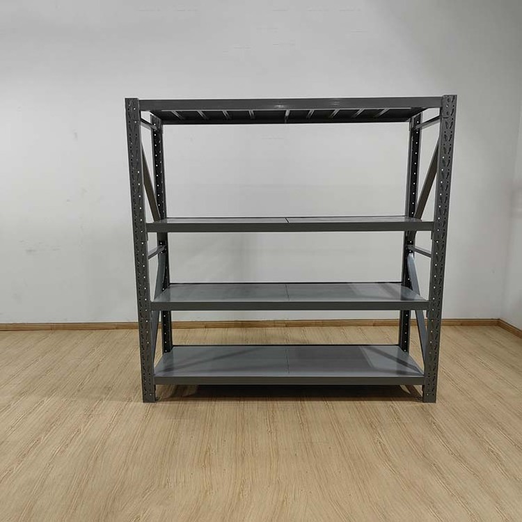 200kg Grey Industrial Use Warehouse Garage Heavy Duty 4 Layer Metal Racks Steel Storage Shelf