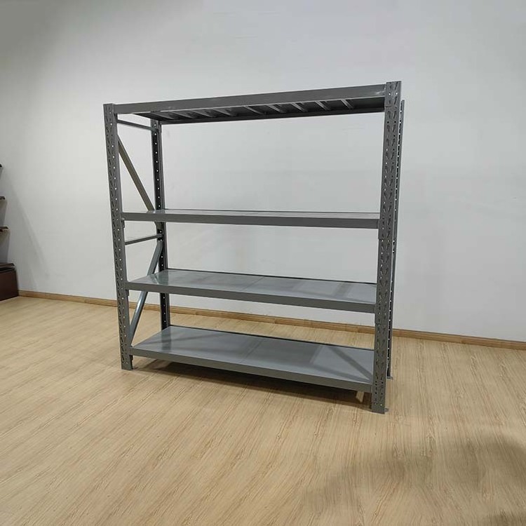 200kg Grey Industrial Use Warehouse Garage Heavy Duty 4 Layer Metal Racks Steel Storage Shelf