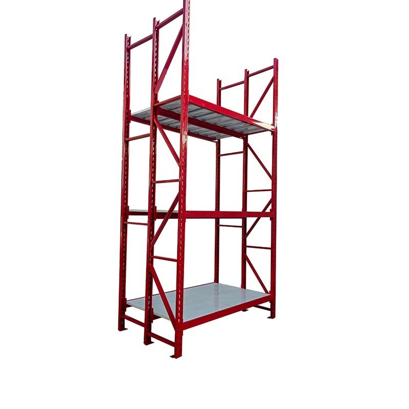 500kg 8-Tier Big Size Red Steel Warehouse Outdoor Large Heavy Duty Shelving Rack Storage Shelves