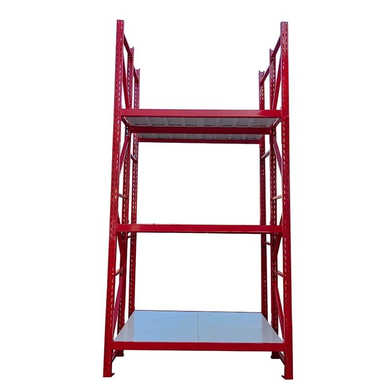 500kg 8-Tier Big Size Red Steel Warehouse Outdoor Large Heavy Duty Shelving Rack Storage Shelves