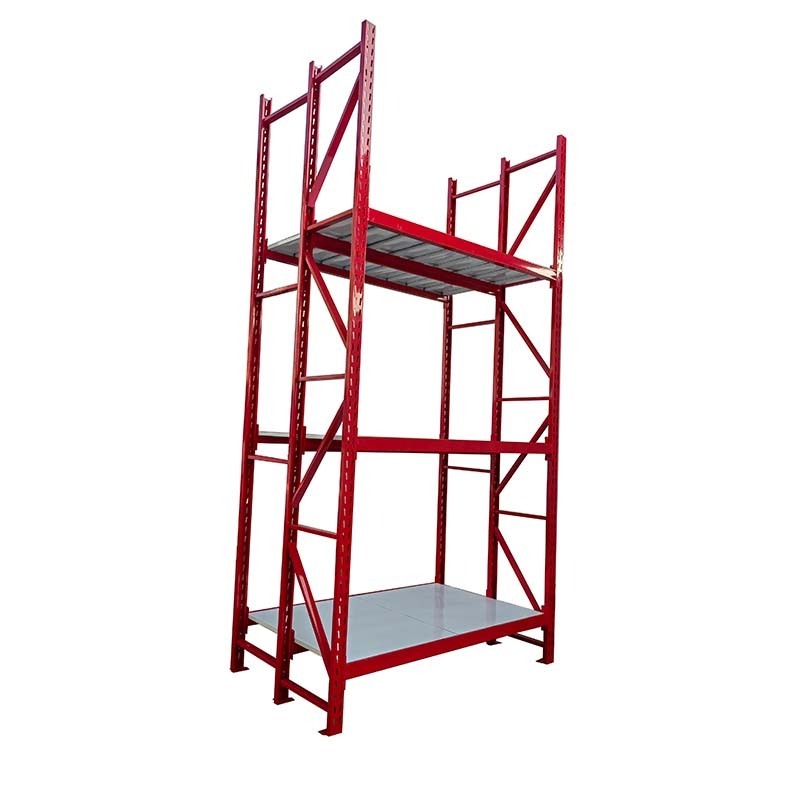 500kg 8-Tier Big Size Red Steel Warehouse Outdoor Large Heavy Duty Shelving Rack Storage Shelves