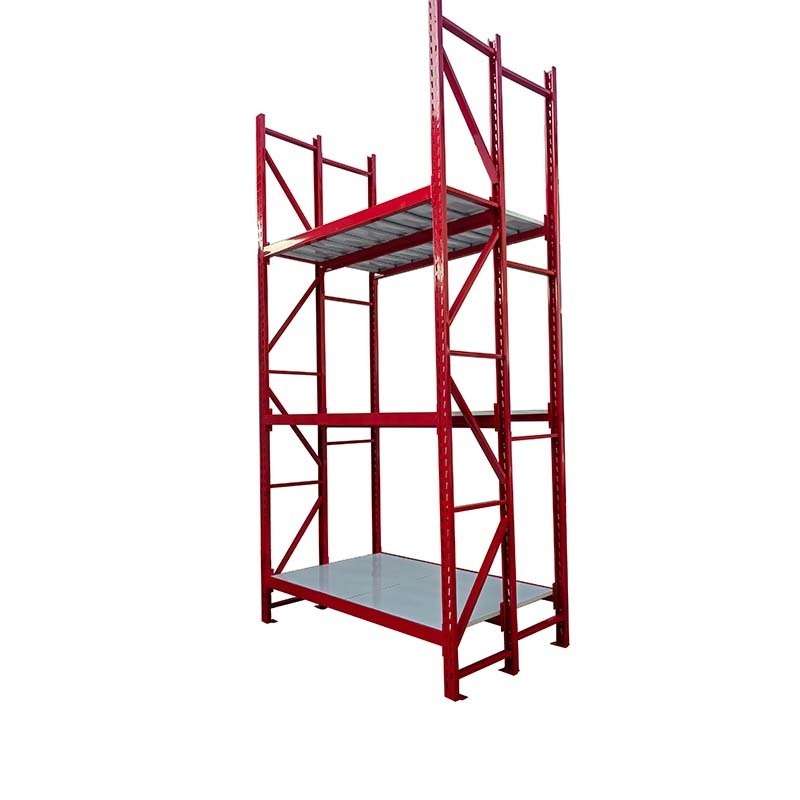 500kg 8-Tier Big Size Red Steel Warehouse Outdoor Large Heavy Duty Shelving Rack Storage Shelves