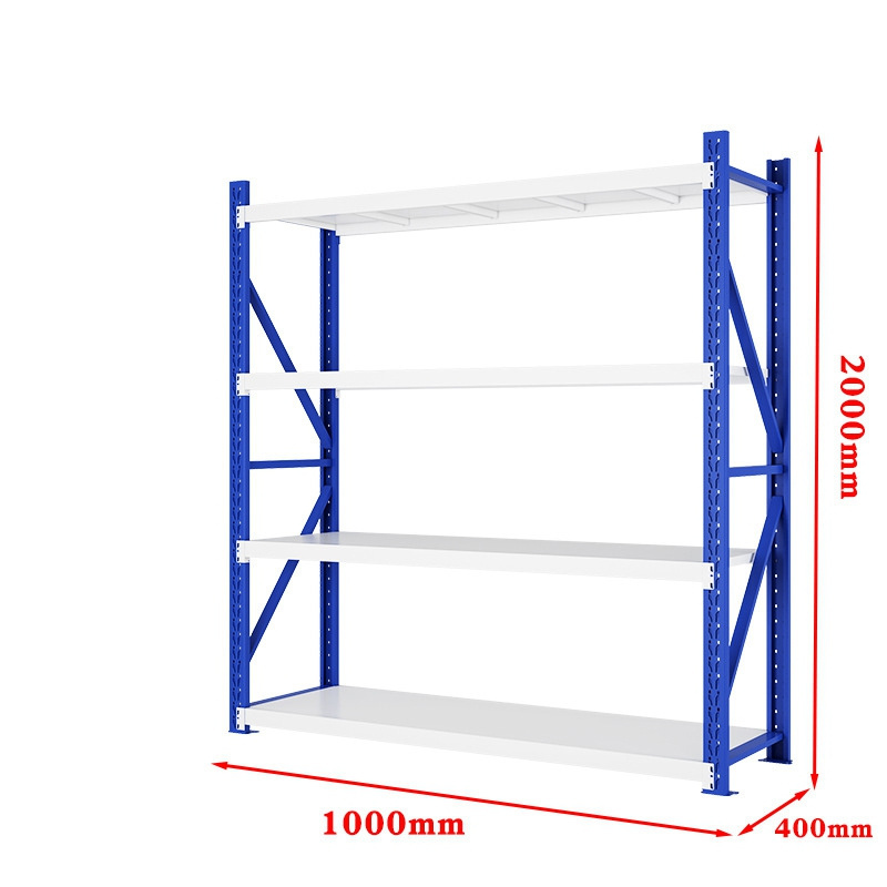 Factory Storage Racks 4 Tiers Racking System Supplier Industrial Warehouse Shelving