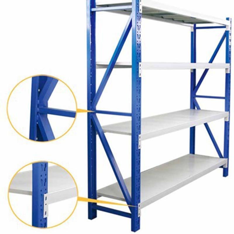 Durable Commercial Retail Warehouse Metal Storage Rack System Light Weight Shelves