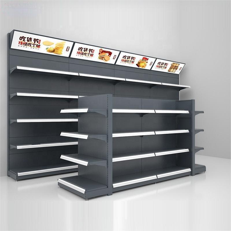 Oem Heavy Duty Store Display Racks /Gondola Shelving / Supermarket Metallic Shelves