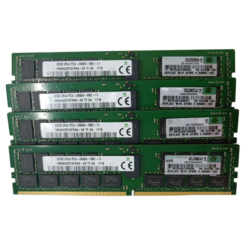 100% New DDR4 838083-B21 32GB Dual Rank x4 PC4-2666V-R Reg Smart Memory 2666mhz 32 gb ddr4 ram