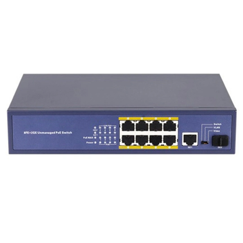 OEM 4 8 16 24 32 48 Port Gigabit CCTV Network Ethernet PoE Switch 52V 10/100/1000M for IP Camera