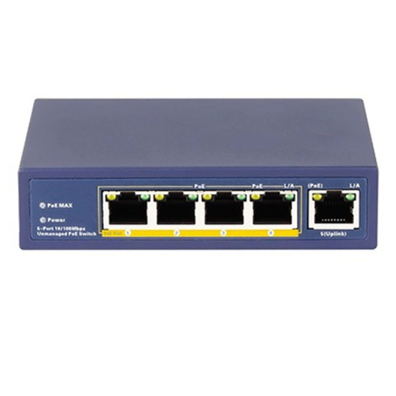 OEM 4 8 16 24 32 48 Port Gigabit CCTV Network Ethernet PoE Switch 52V 10/100/1000M for IP Camera