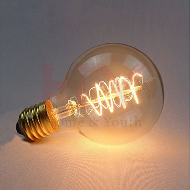 110v 220v e27 vintage edison light Bulb 100w carbon filament