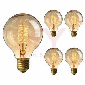 110v 220v e27 vintage edison light Bulb 100w carbon filament