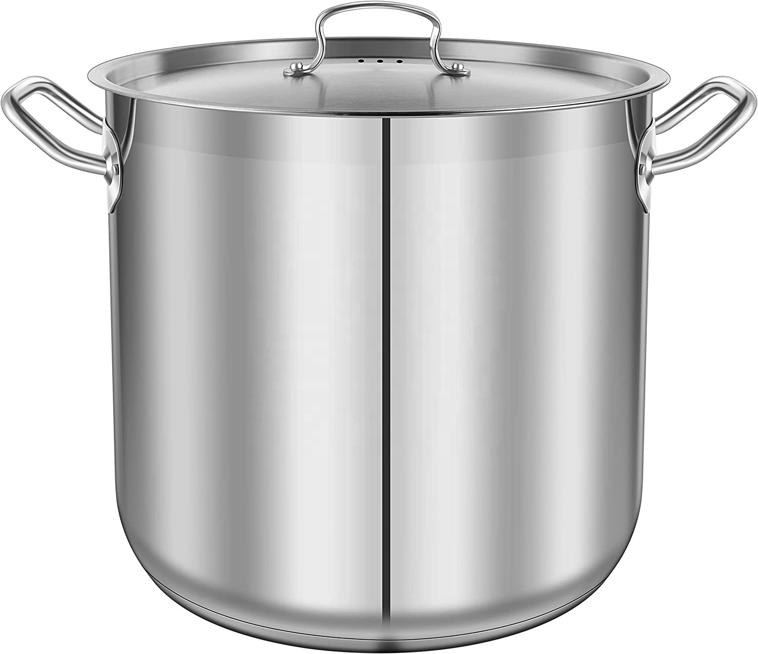 30 Quart Heavy Duty Induction stock Pot With Stainless Steel Lid And Strong Riveted Handles Stainless Steel Cookware Soup Pot