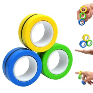 Wholesale Fidget Spinner Finger Magnetic Ring Decompression Toy Magnetic Gyro Fingertip Decompression Toy For Kids and Adults.