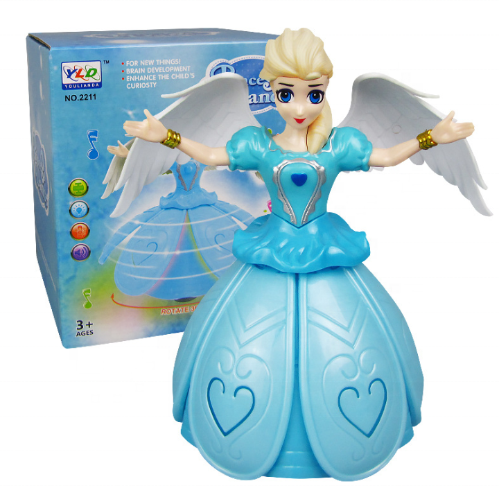 New Arrivals The Princess Dancing Toy Christmas Gift Dance Toy With Light For Children Lovely Dance Toys For Kids