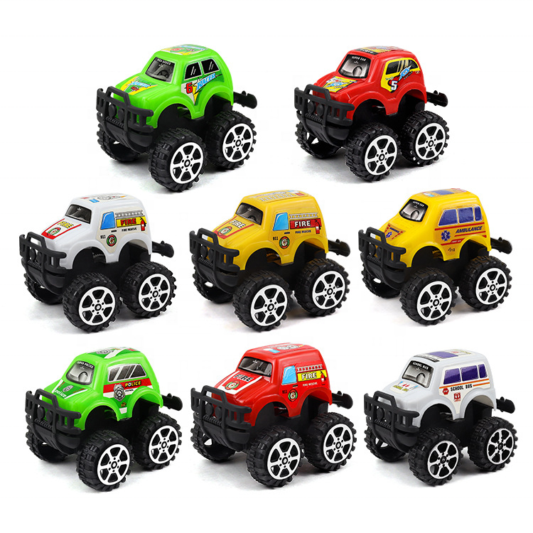 Hot Sale Children's Simulation Crash Resistant Off-road Vehicle Inertia Car Boy Toy Big Wheel 4WD Vehicle