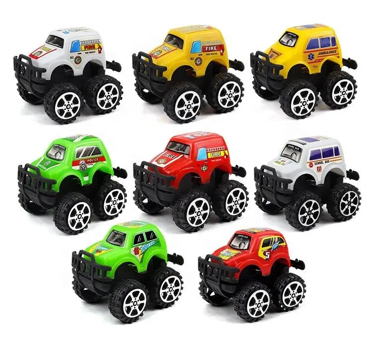 Hot Sale Children's Simulation Crash Resistant Off-road Vehicle Inertia Car Boy Toy Big Wheel 4WD Vehicle