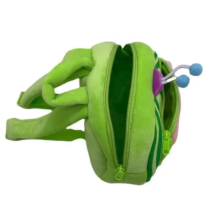 20cm Amazon hot selling coco melon backpack stuffed animal backpack  plush backpack for kid