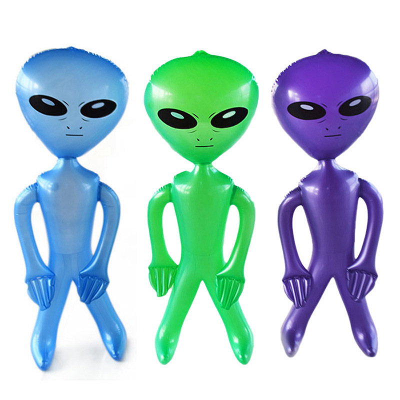 Wholesale and Custom PVC Giant Inflatable Alien Toy 90cm and 170cm Giant Inflatable Alien Inflate Toy